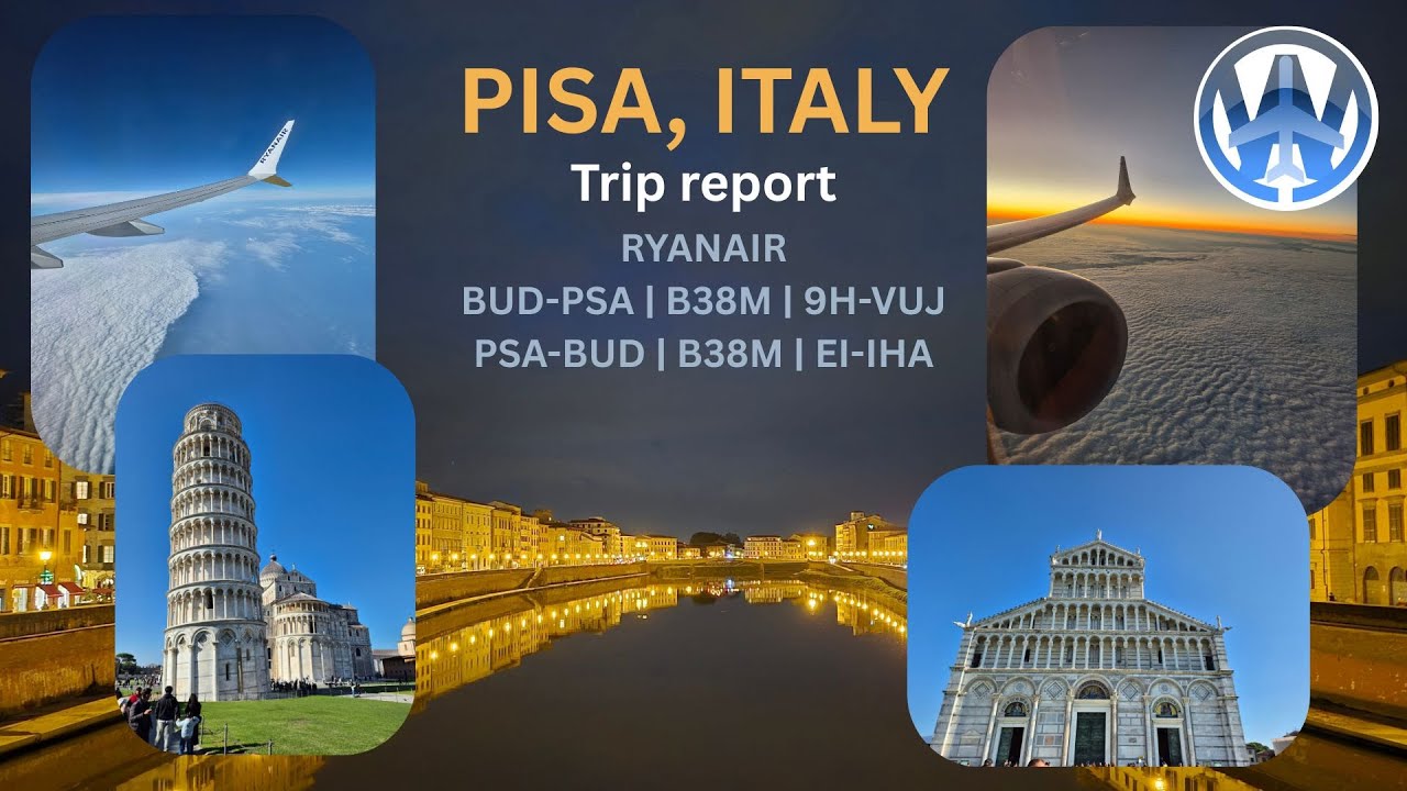 ✈ Ryanair | A Weekend in Pisa | Double flight with Boeing 737 8-200