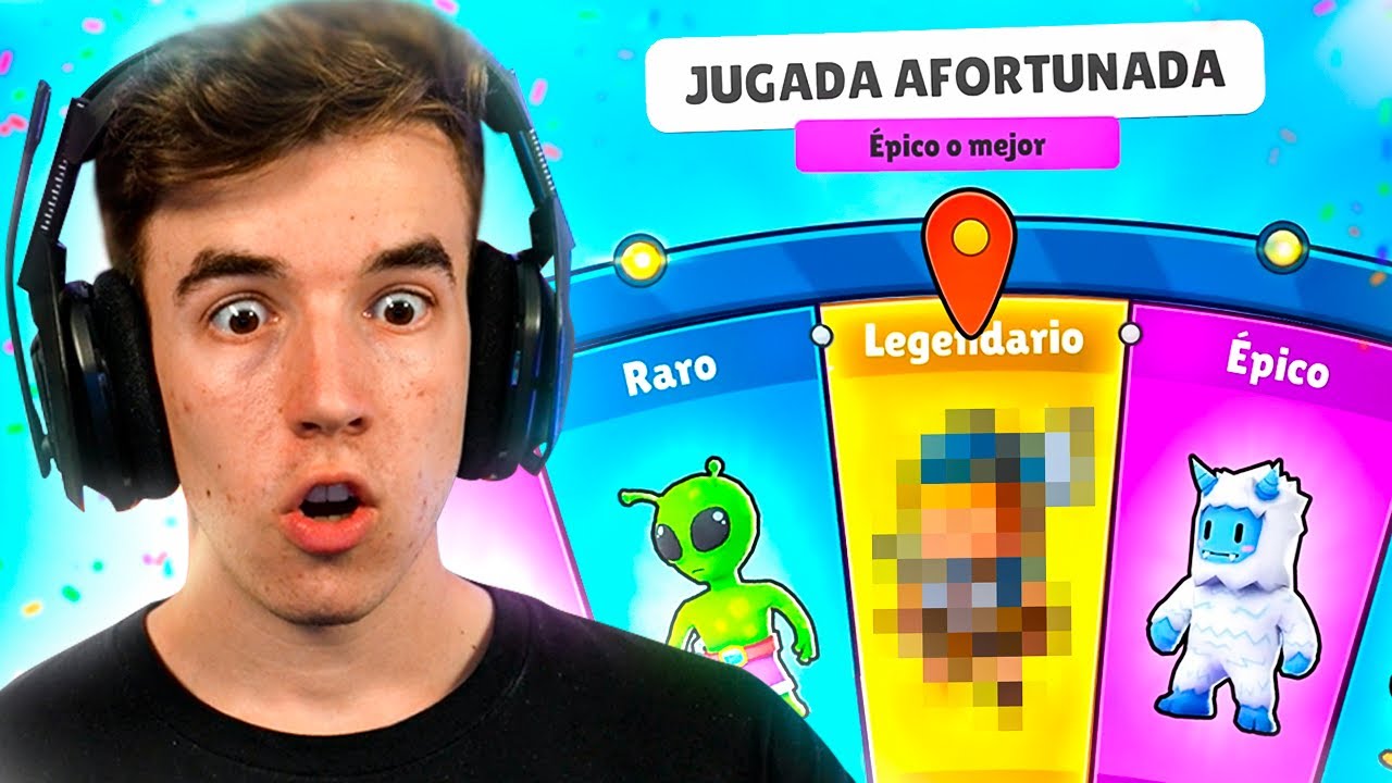ME TOCA UN LEGENDARIO EN LA RULETA de STUMBLE GUYS