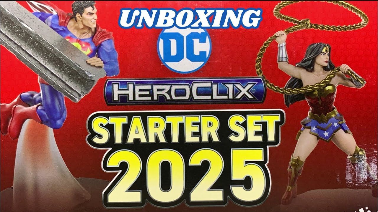 DC HEROCLIX  STARTER SET 2025 - UNBOXING