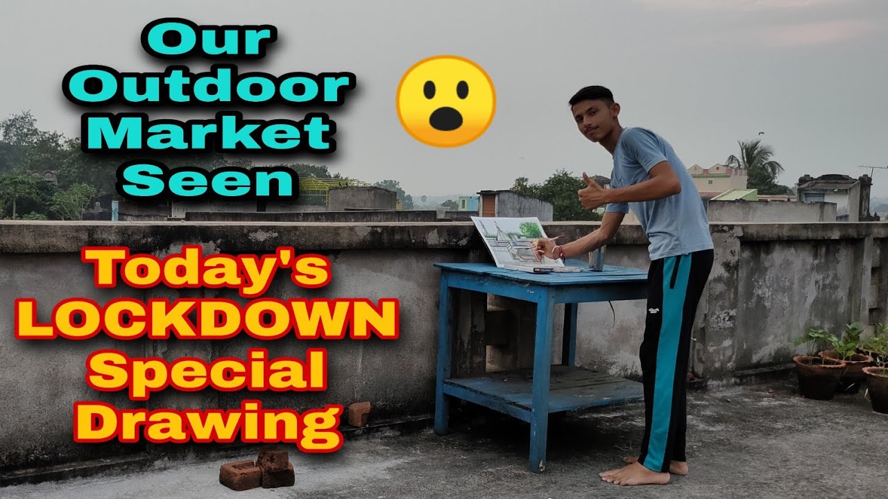 #msartandpainting #Lockdown Market painting || SAYAN ||
