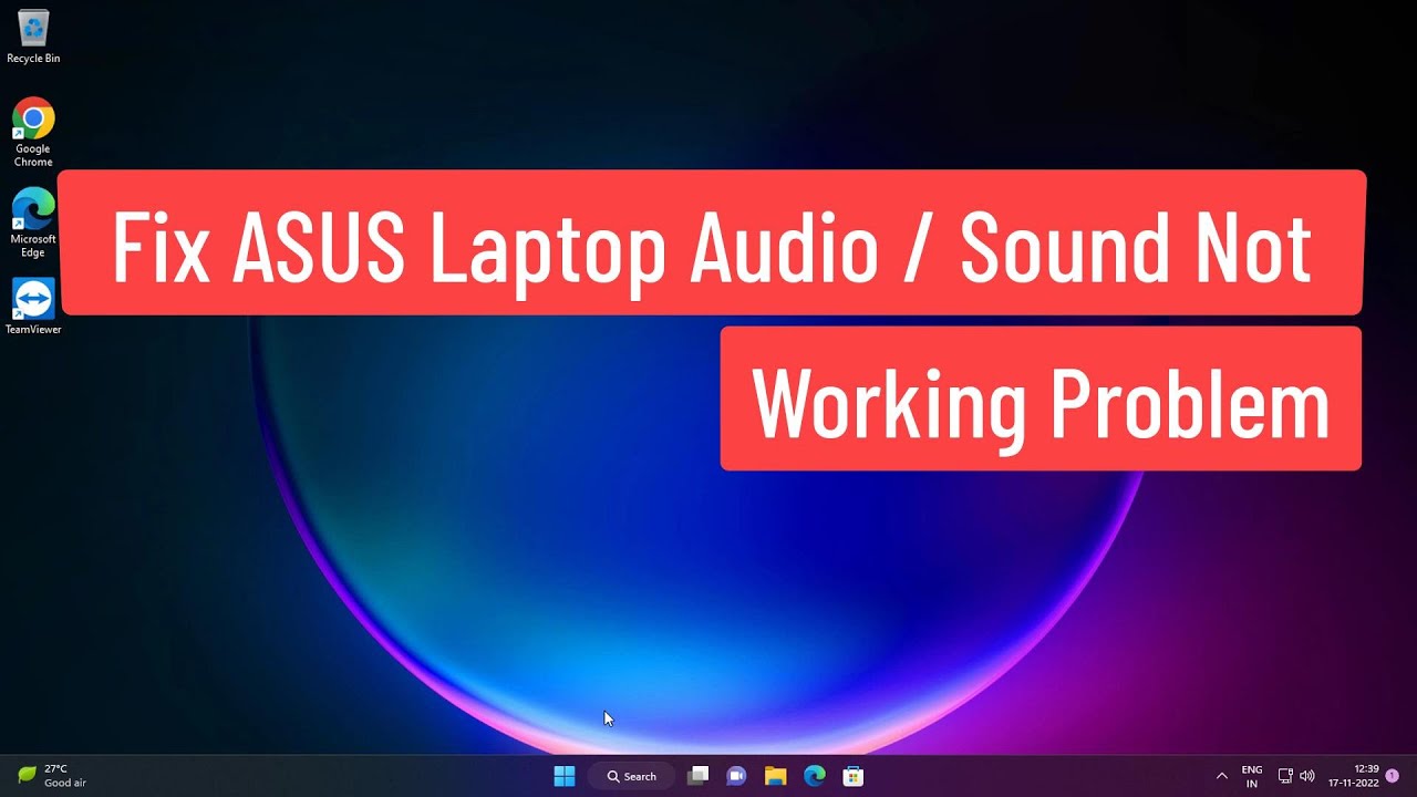 Исправление проблемы с аудио/звуком на ноутбуке ASUS