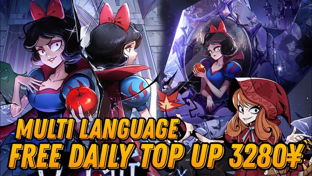 Tales Of Grimm English - Free Daily Top Up 3280¥ + SSR Hero + Ticket Gacha & Discount 99% / X7 Game