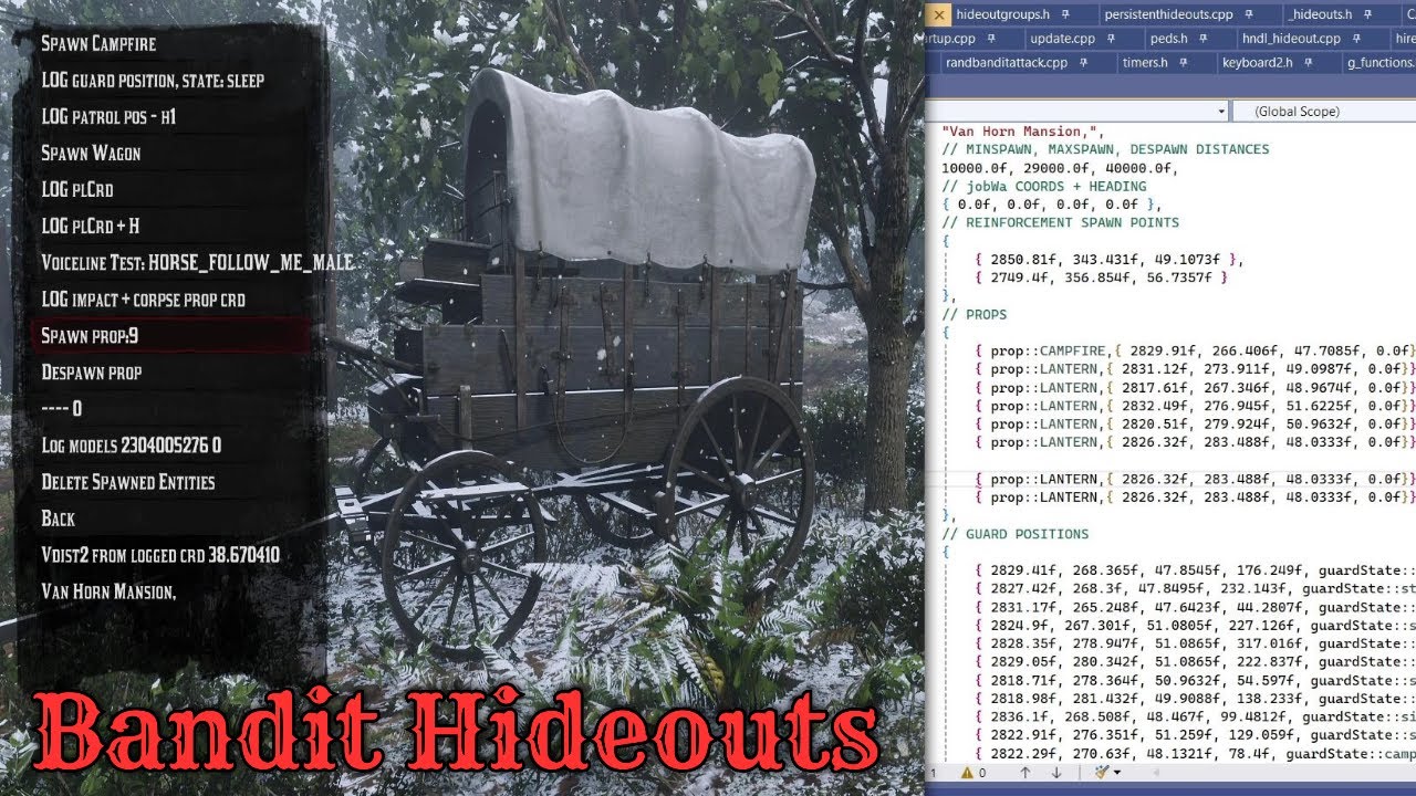How i Add Props to Existing Hideouts for Bandit Hideouts Mod - (Red Dead Redemption 2)