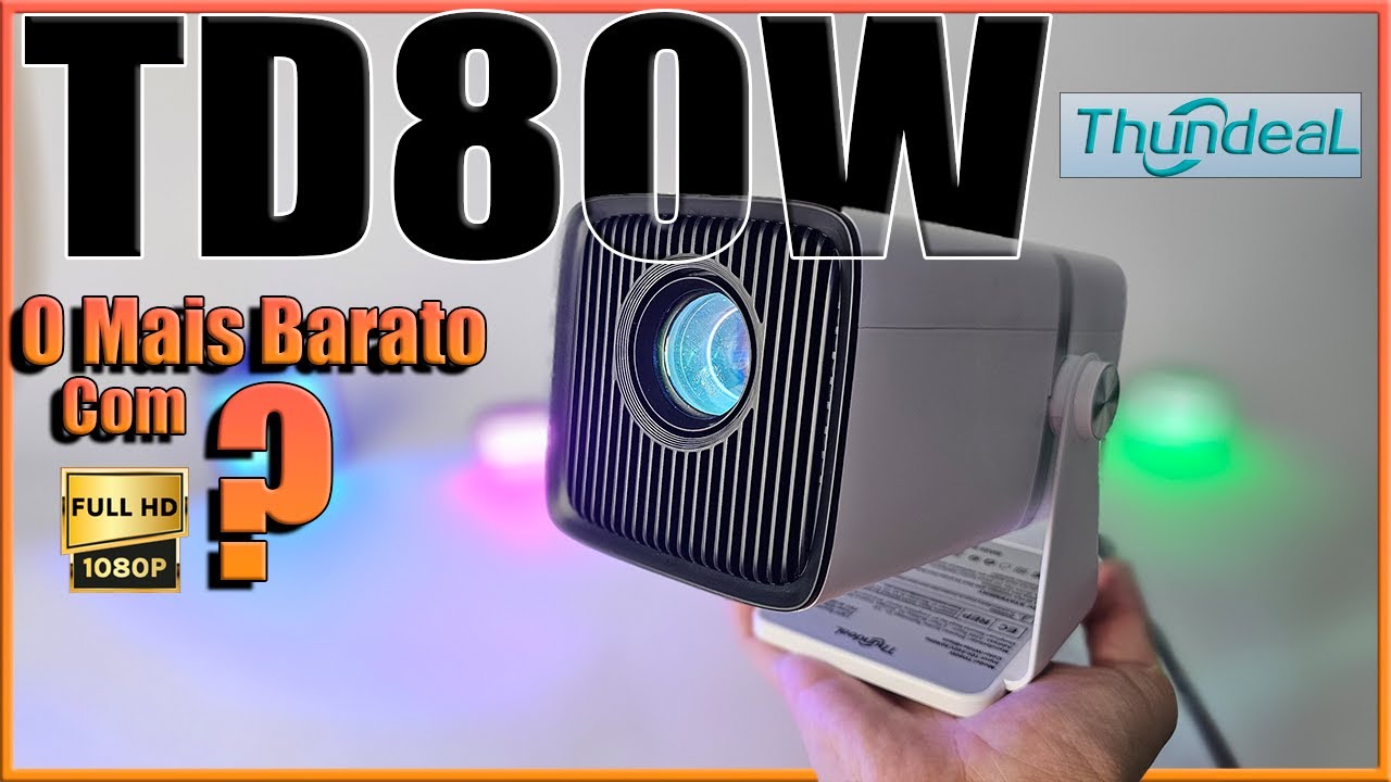 ⭐Projetor ThundeaL TD80W⭐ Análise e Testes Completos