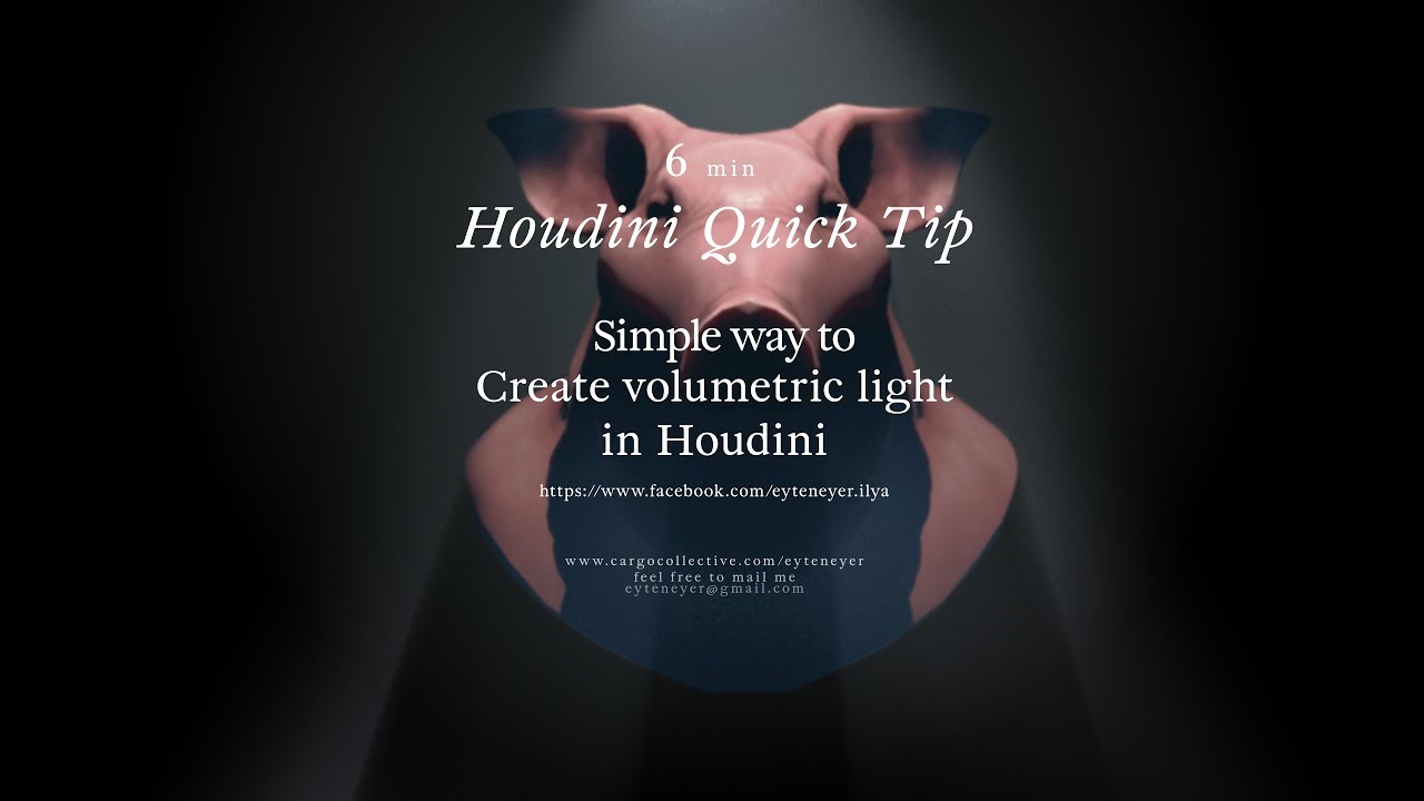 Houdini quick tip  - create volume light in houdini
