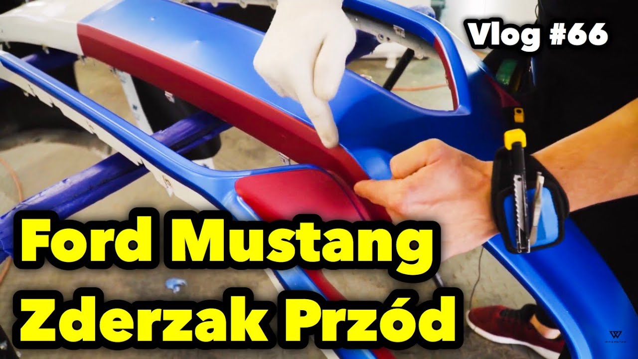 FORD MUSTANG - GDZIE ZROBIĆ WKLEJKI W ZDERZAKU PRZEDNIM? - Vlog #66