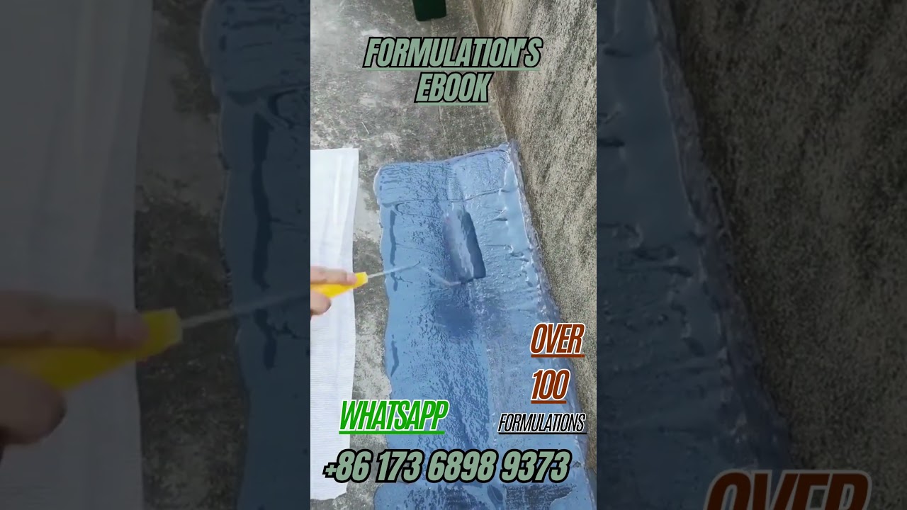 WATERPROOFING PAINT/COATINGS FORMULATIONS.PAINT RAW MATERIALS PAINT FORMULATIONS MODERN FORMULATIONS