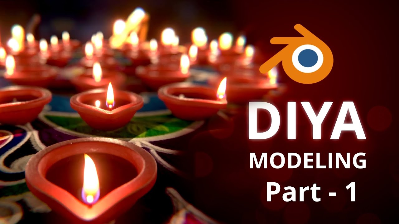 Diya Modeling from Scratch in Blender (Hindi) | Flame with Geometry Nodes | Part 1
