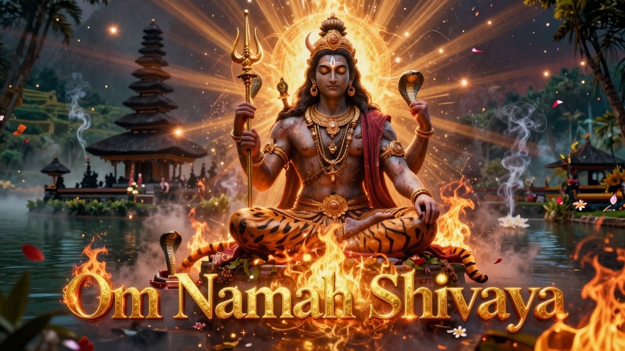 Om Namah Shivaya 🙏 Lord Shiva in Bali: Happiness Mantra