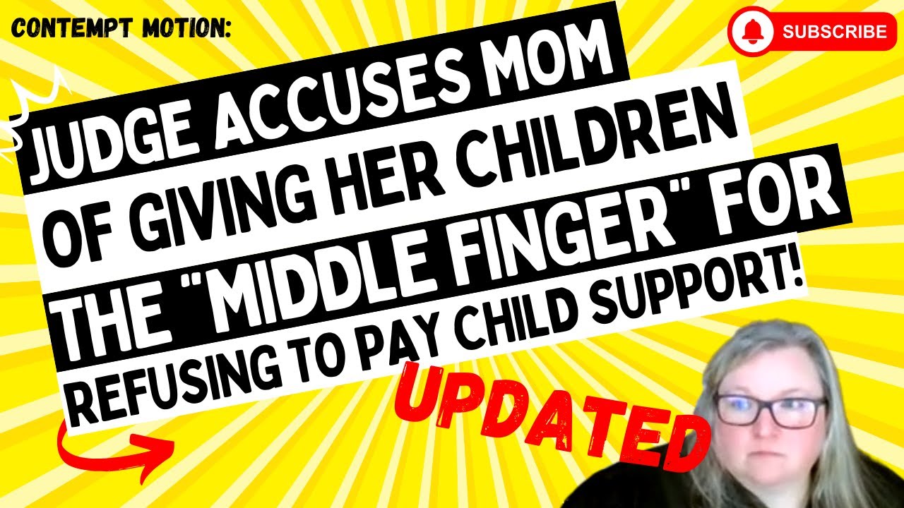 Judge Accuses Mom Of Giving Her Children The "MIDDLE FINGER" For Her Refusal To PAY Child Support!