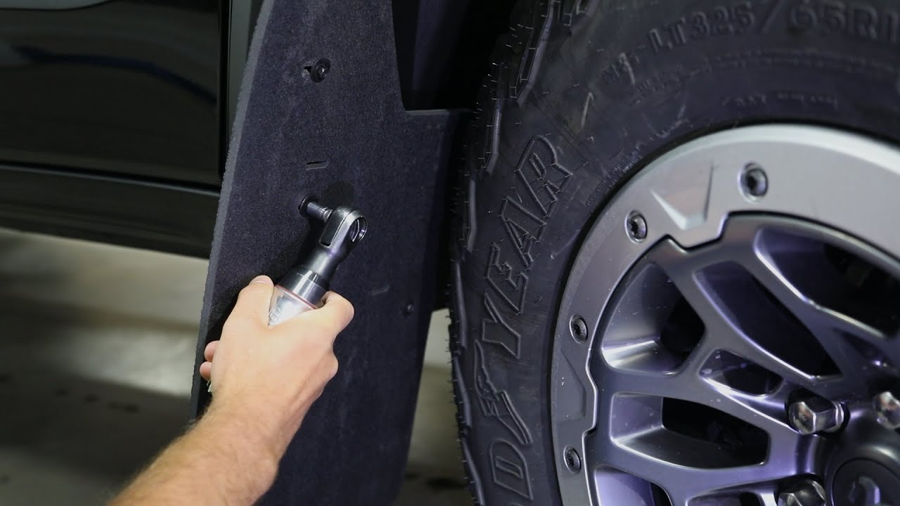 2021-ON RAM 1500 TRX - Front ROCKSTAR&trade; Splash Guard Mud Flap Install Video