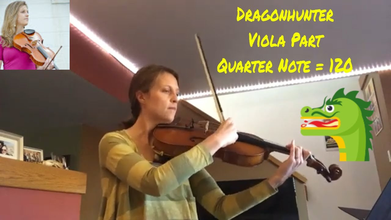 Dragonhunter Viola Part at quarter note = 120