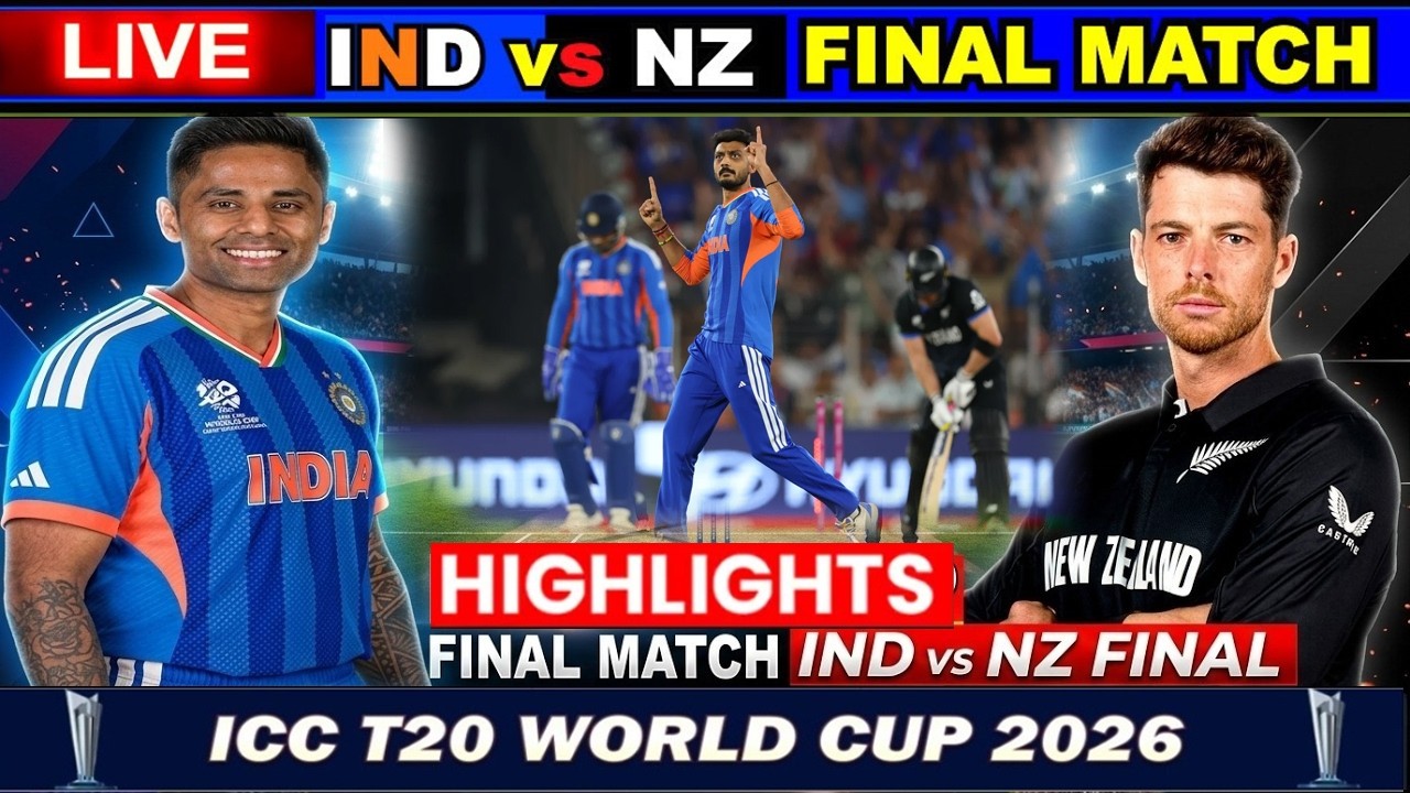 LIVE :IND vs NZ Highlights | India vs New Zealand | T20 World Cup 2026 Match Highlights