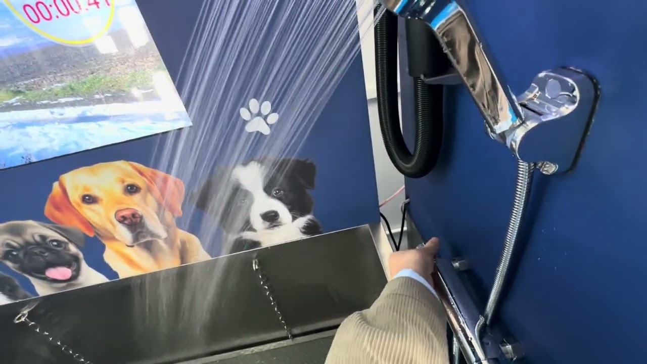 Self service dog washing machine OQC test, ready to ship