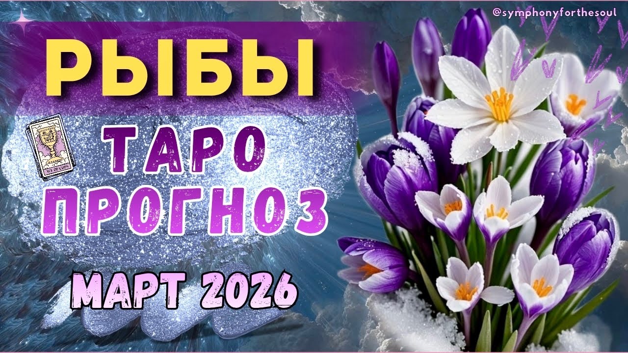 РЫБЫ - ТАРО ПРОГНОЗ на МАРТ 2026 ♓️ / РЫБЫ МАРТ 2026 / Таро прогноз Symphony for the soul / Melissa