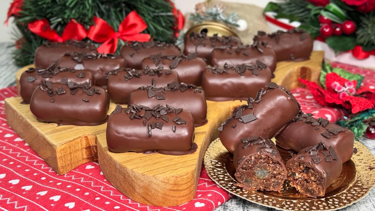 Dolcetti alle Mandorle, Pandoro e Cioccolato, senza cottura 