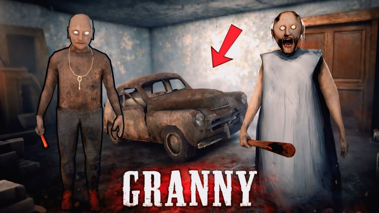🥶 Granny Chapter 1: Granny & Grandpa vs Car Escape! || ग्रैनी चैप्टर 1: ग्रैनी और ग्रैंडपा vs कार 