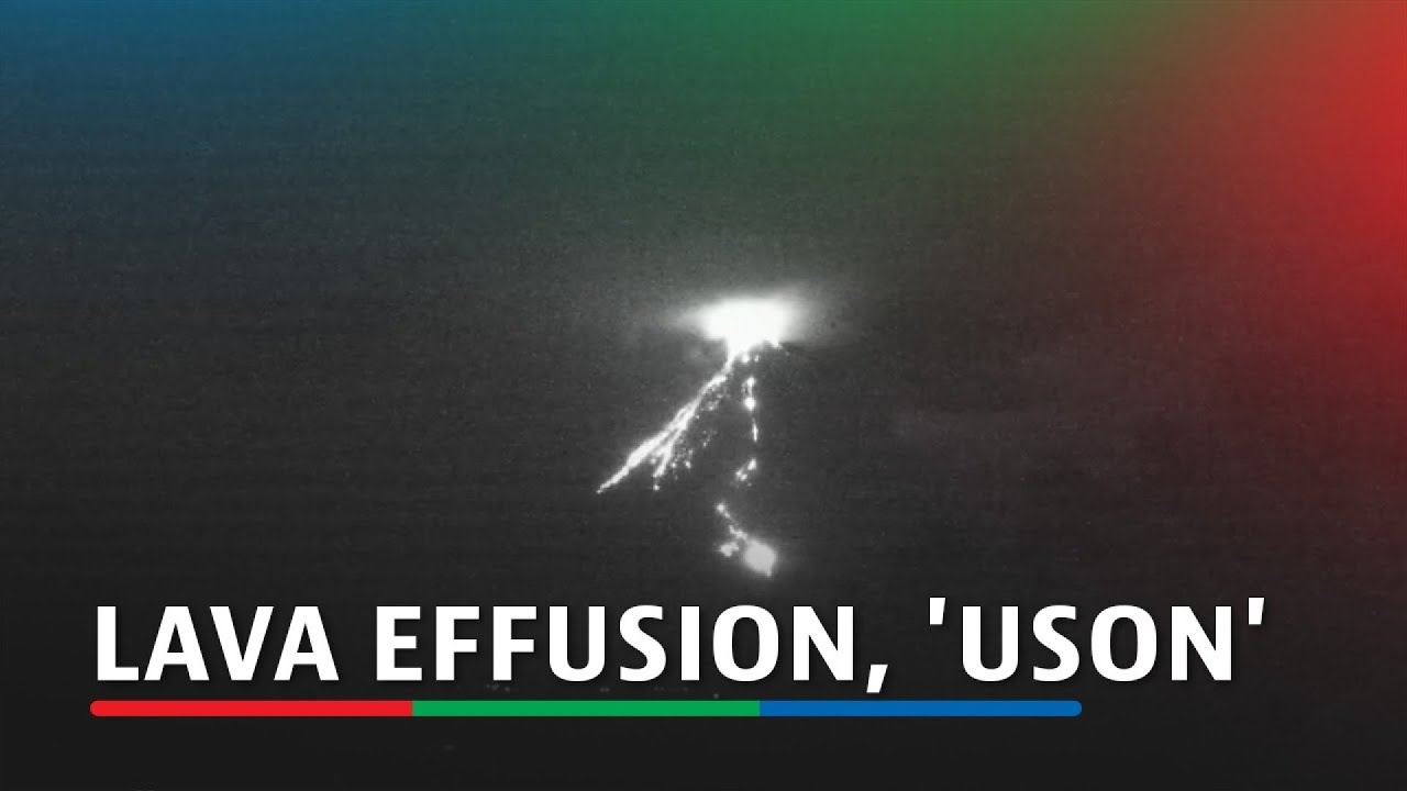 LOOK: Time-lapse footage of Mayon volcano lava effusion | ABS-CBN News