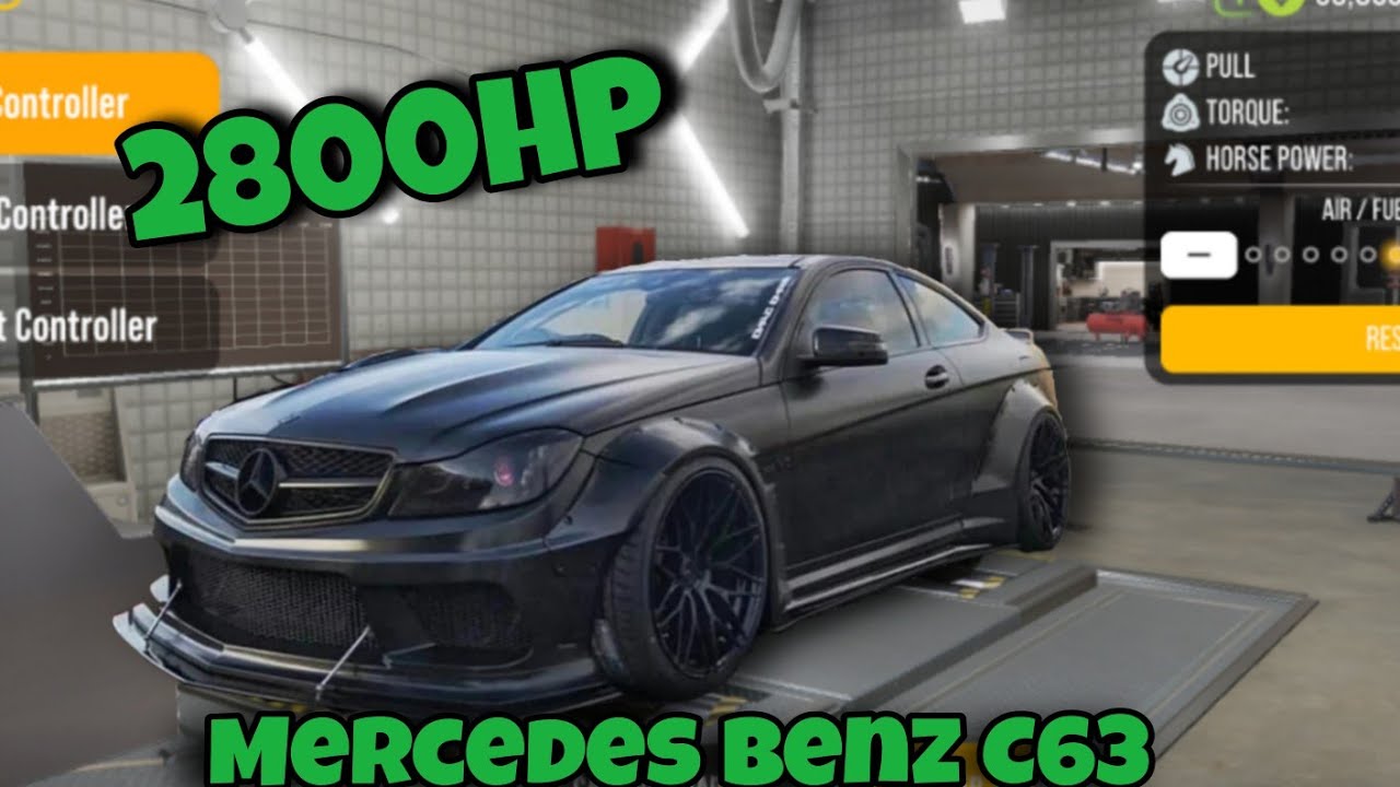 Mercedes Benz C63 мощностью 2800 л.с. в CPM2 | Многопользовательская парковка 2 | Новое обновление