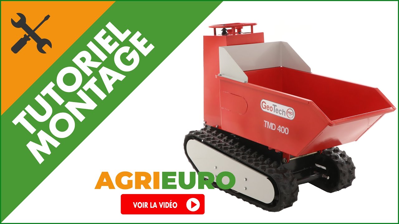 Montage de la Brouette &agrave; batterie GeotechPro Mini Dumper TMD 400 - Caisson dumper 400Kg