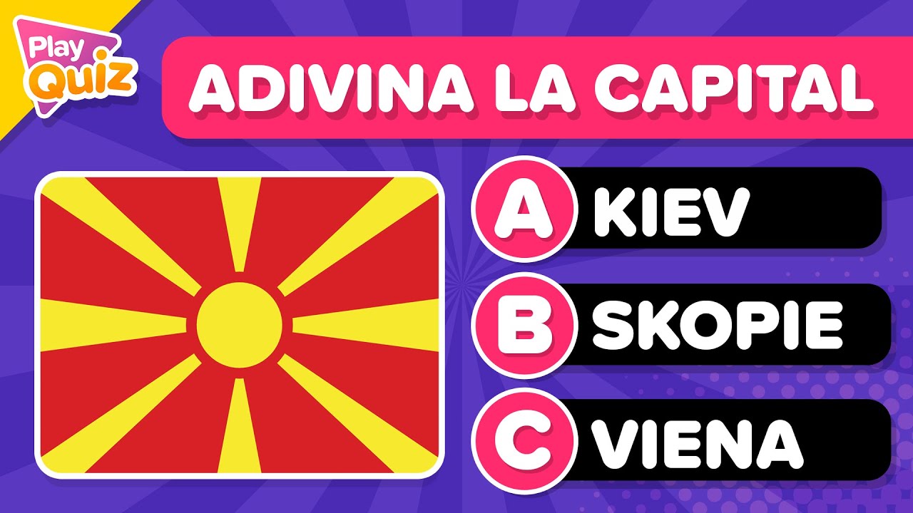 &iquest;Cu&aacute;nto sabes de Europa?🤓🌍📚 - CAPITALES | Cultura general | Playquiz Trivia | Test Geograf&iacute;a
