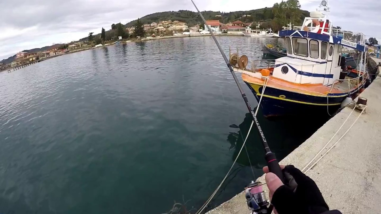 LRF Striped Bream fishing Corfu Petriti harbour