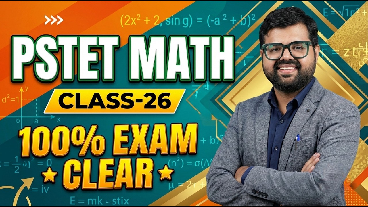 PSTET MATH CLASS-26