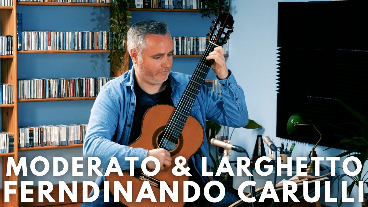 Three Easy Sonatinas by Ferndinando Carulli. No.1 Moderato & Larghetto. Matthew McAllister (Guitar).