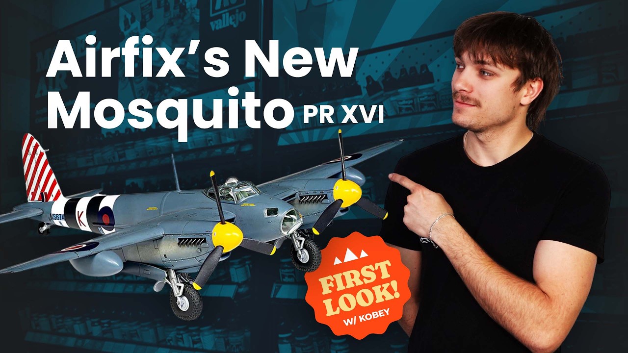 Модель Airfix 1/72 PR Mosquito | Полная распаковка с Кобейем! | #askhearns