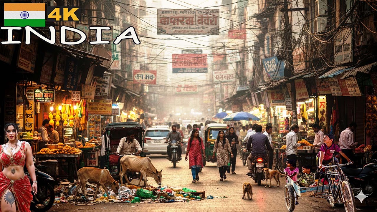 Can You Imagine This Is India 2026 Walking On Busy Street 4K HDR UNFILTER.