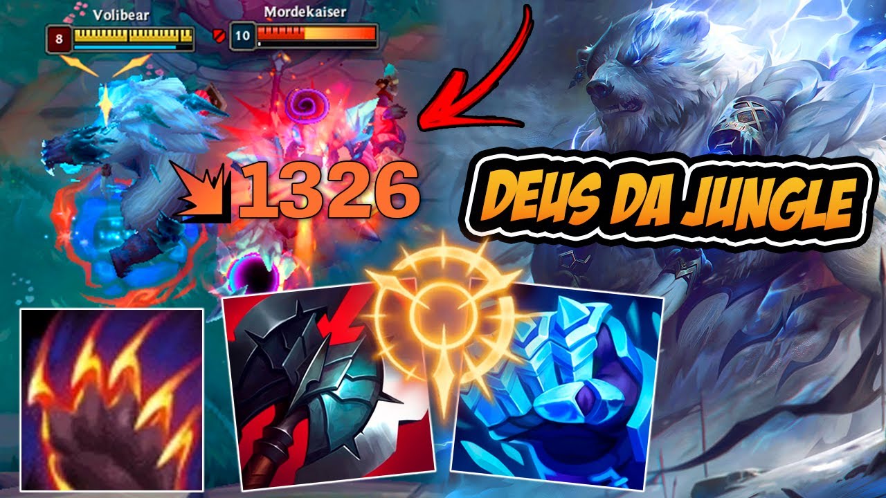 ESSA NOVA BUILD OP DO VOLIBEAR TRANSFORMA ELE NO DEUS DA JUNGLE