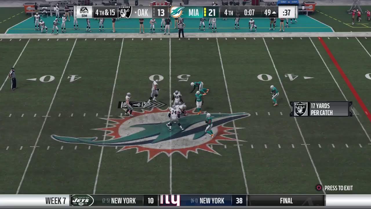 S10 W7 Raiders vs Dolphins