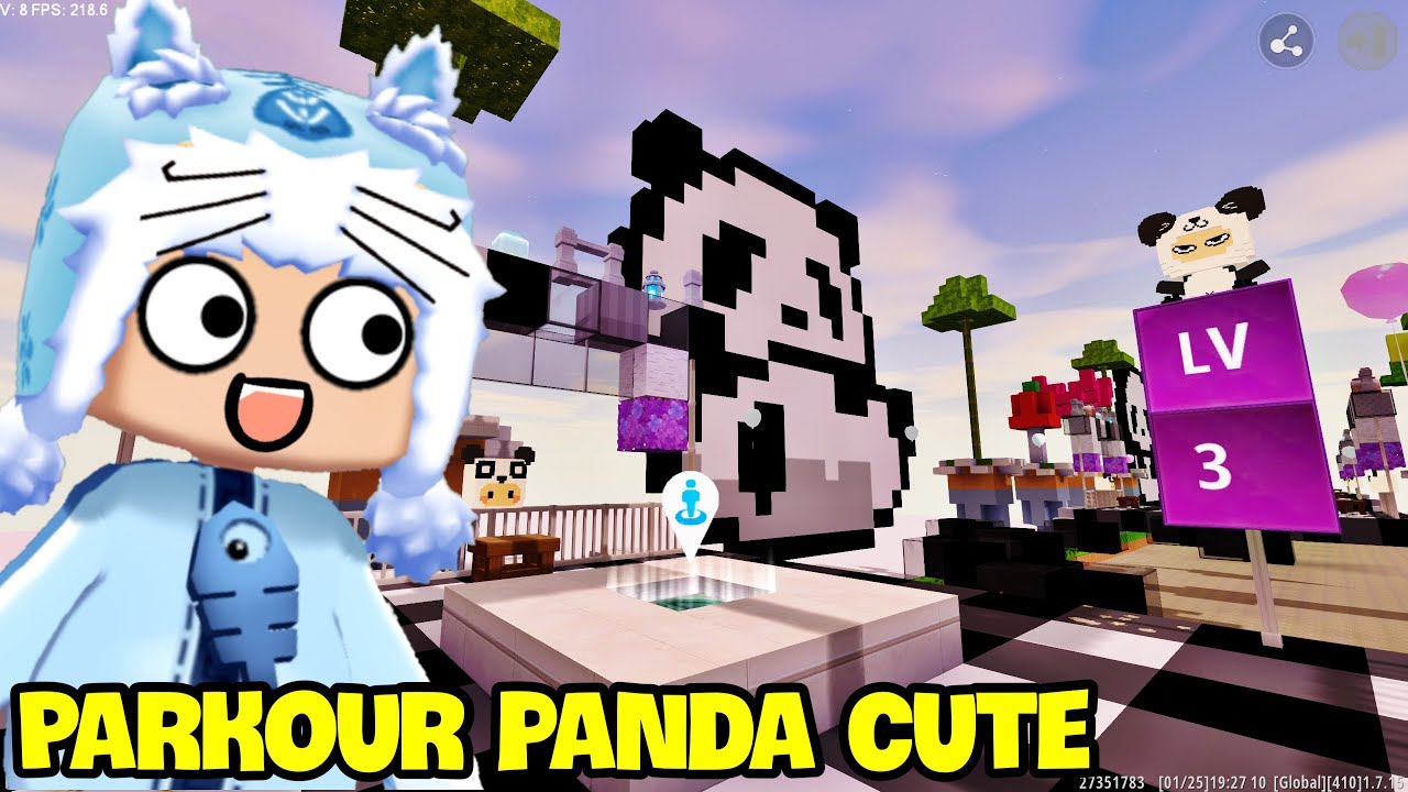 Meowpeo Và 50 Biểu Cảm Của Panda Siêu Cute Trong Parkour Mini World