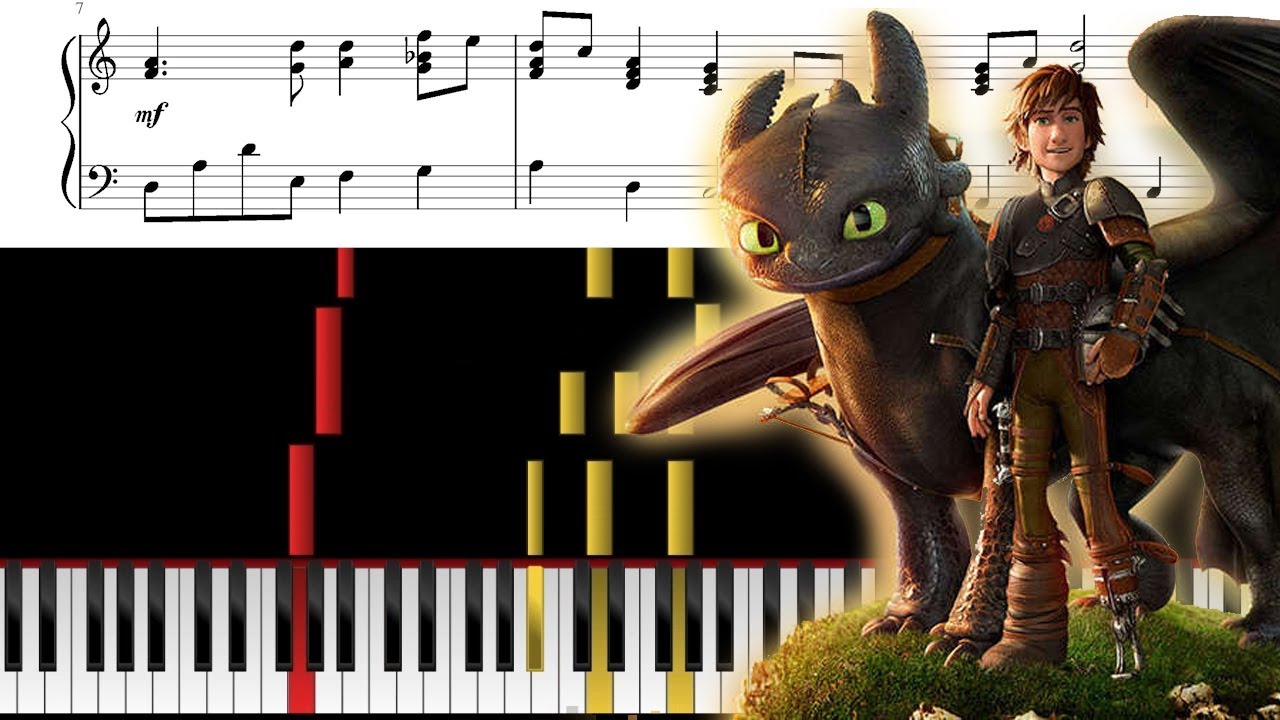 Once There Were Dragons - How to Train Your Dragon 3 - Piano Tutorial & Sheet Music