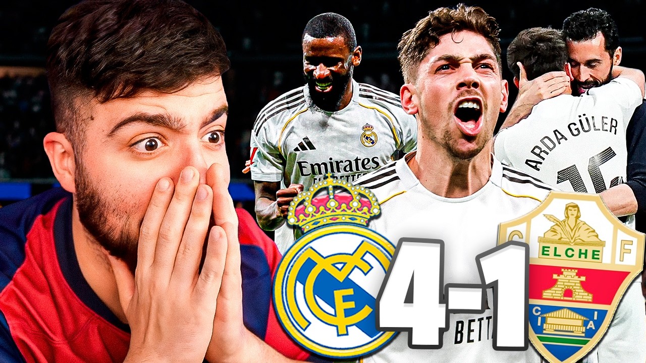 GOLAZO HISTÓRICO DE ARDA GÜLER PARA LA GOLEADA DEL MADRID FRENTE AL ELCHE. ¿JUEGAN MEJOR SIN MBAPPÉ?