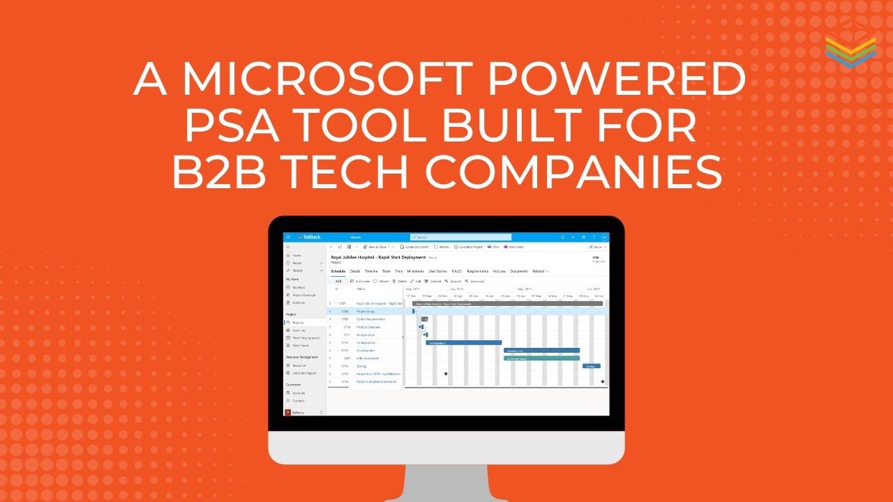 A Microsoft powered PSA tool built for B2B Tech companies