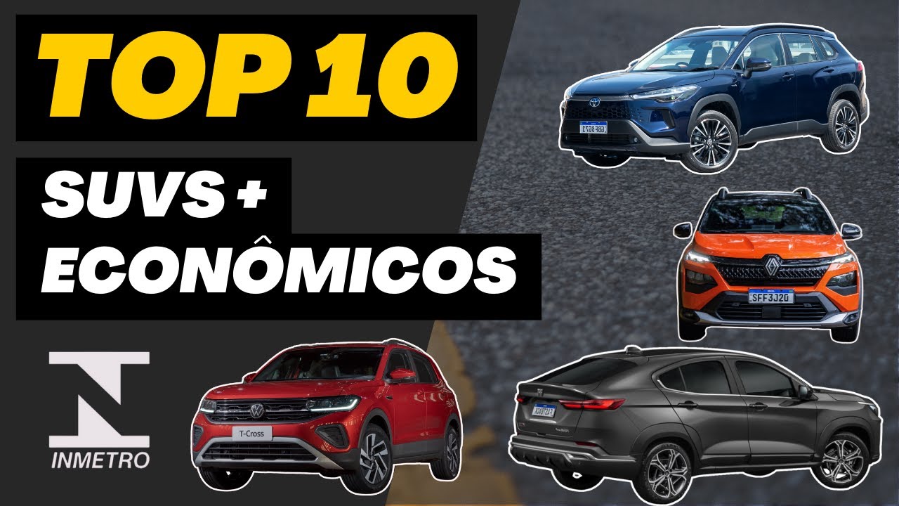 Descubra os SUVs Flex mais econ&ocirc;micos do Brasil | Ranking de Consumo 2024 INMETRO
