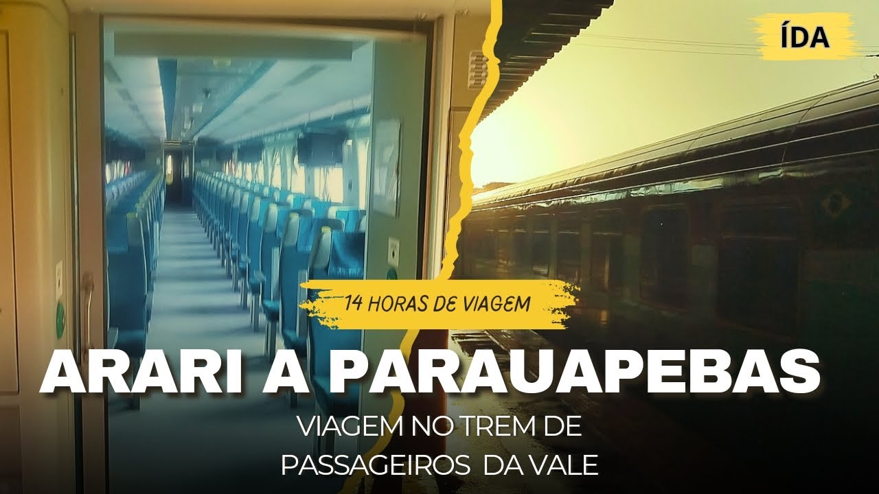 Viagem no Trem de Passageiros da Vale EFC P-21 de Arari à Parauapebas