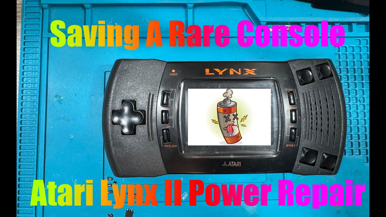 Can We Save This Rare Console (Atari Lynx II Power Repair)