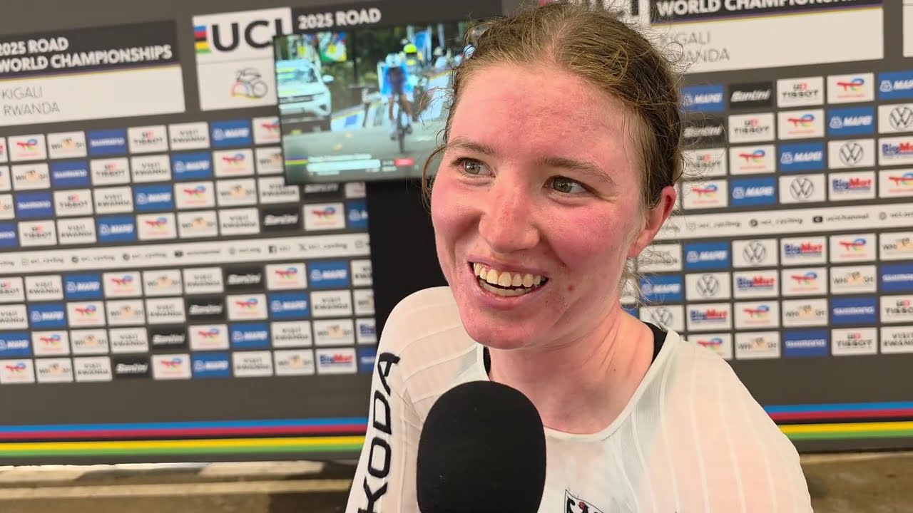 Linda Riedmann im Interview nach Platz 29 im U23 WM-Einzelzeitfahren 2025 in Ruanda #kigali2025