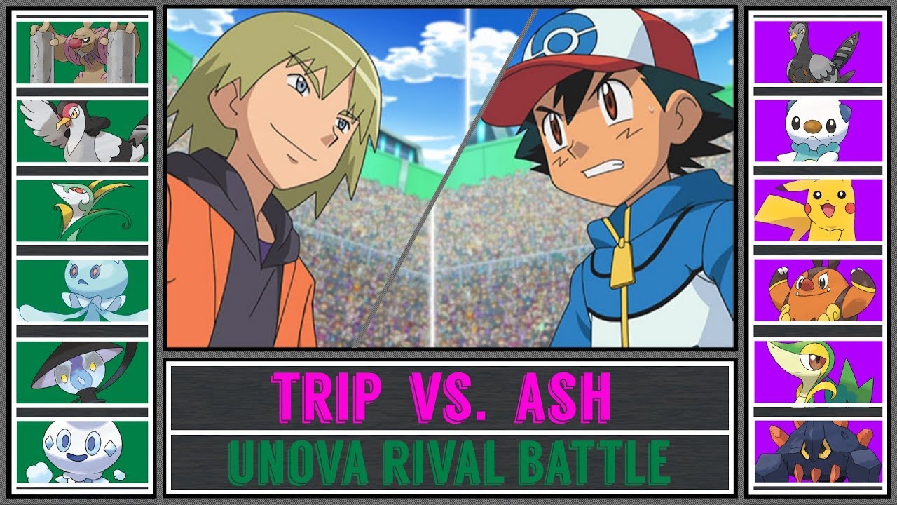 Ash vs. Trip (Pokémon Sun/Moon) - Unova Rival Battle