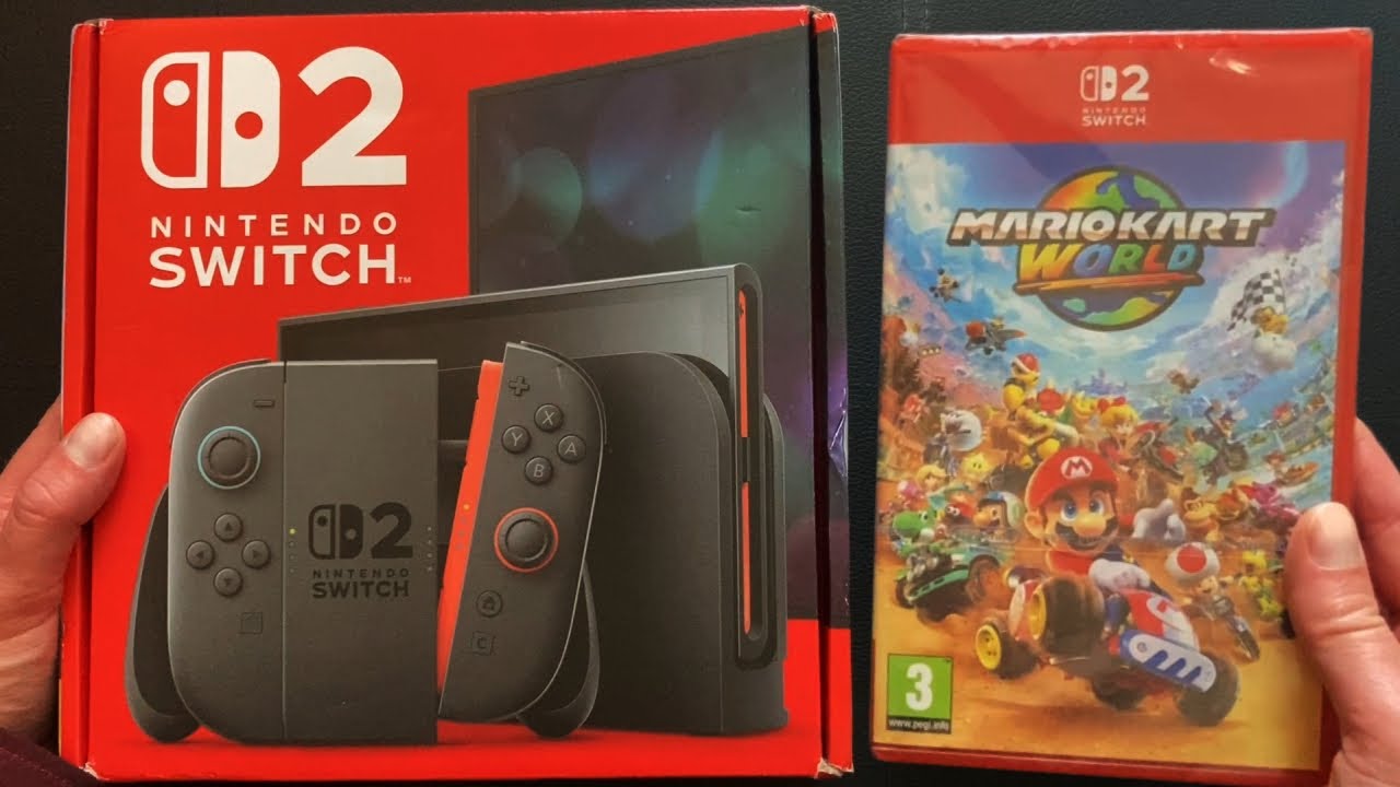 Nintendo Switch 2 & Mario Kart World Unboxing