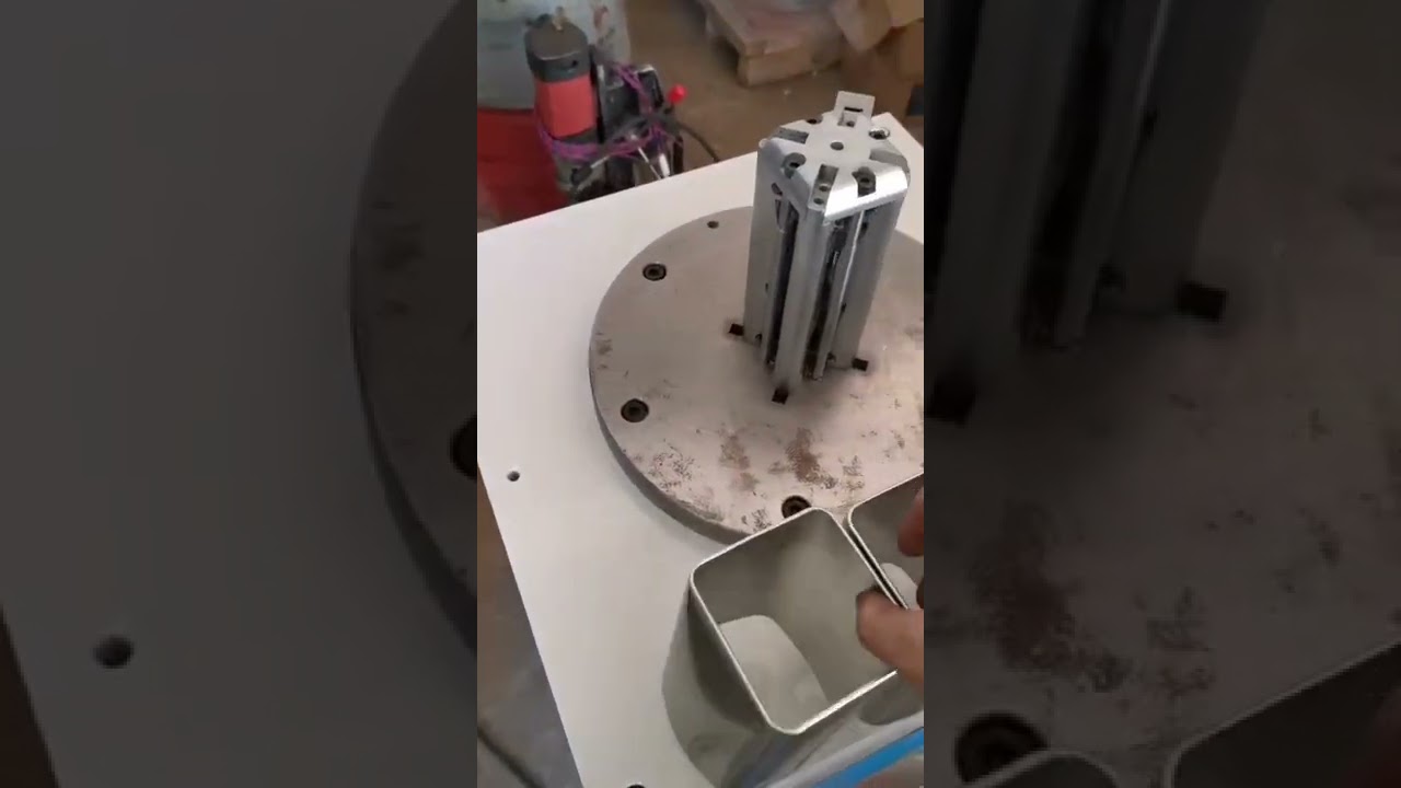 Nut square can production equipment，square can with lock seaming making machine