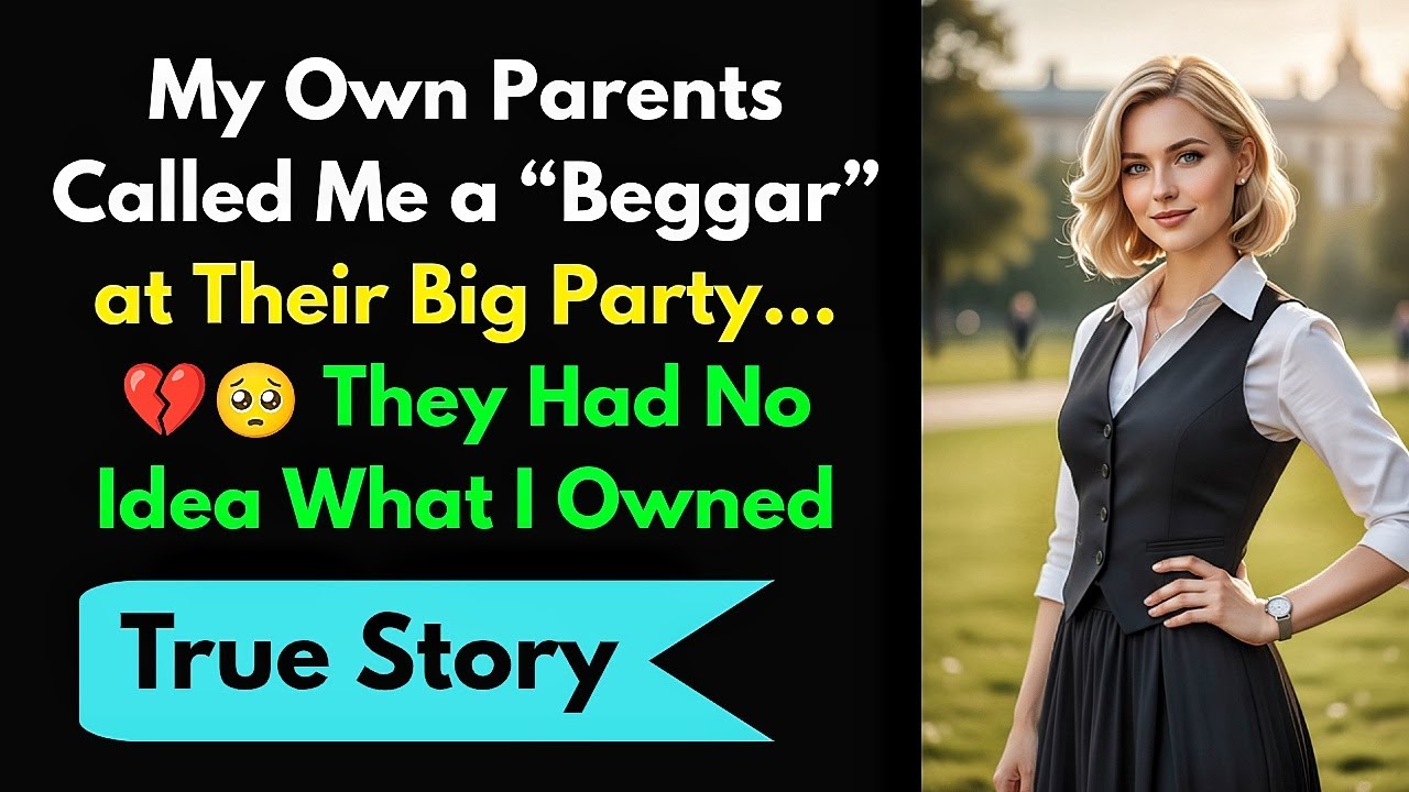 💔🥺 My Own Parents Called Me a “Beggar” at Their Big Party… They Had No Idea What I Owned 💲💰
