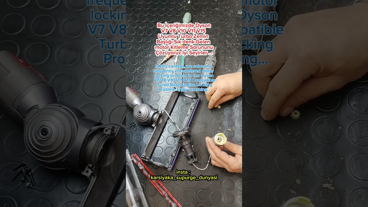 Dyson Turbo Zemin Başlık Motor Tamiri // Dyson Turbo Floor Head Motor Repair 