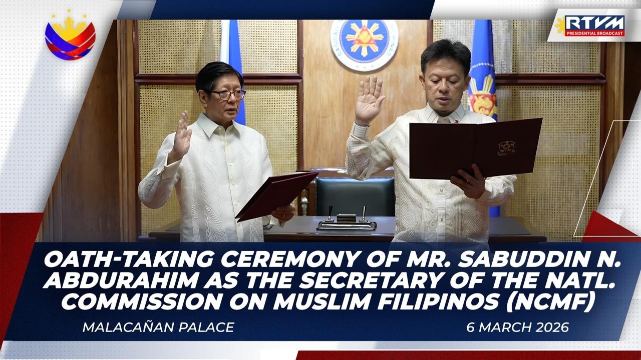 Oath-taking Ceremony of National Commission on Muslim Filipinos (NCMF) Secretary Sabuddin Abdurahim
