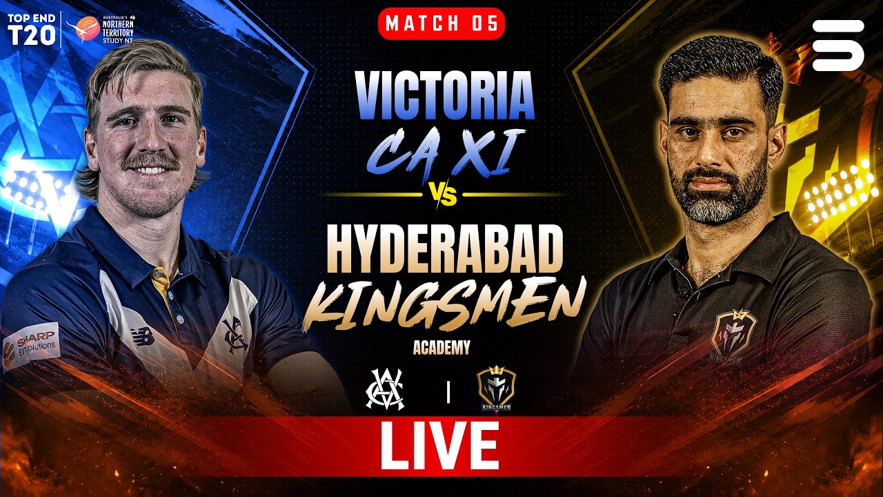 Live | Victoria vs Kingsmen | Match 5 | DXC Arena | Top End T20 Series 2026 | ZP1U