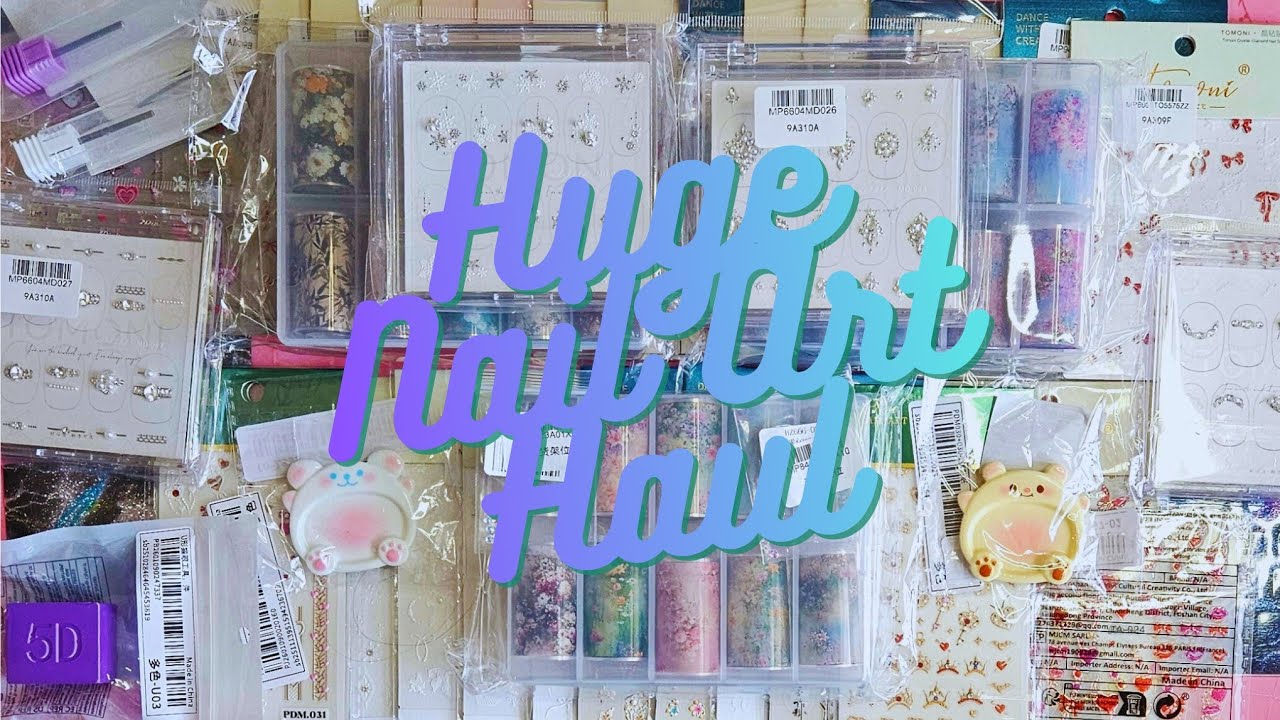 Massive Nail Art Haul from Shein, Aliexpress, Amazon, and Temu (this is a good one)