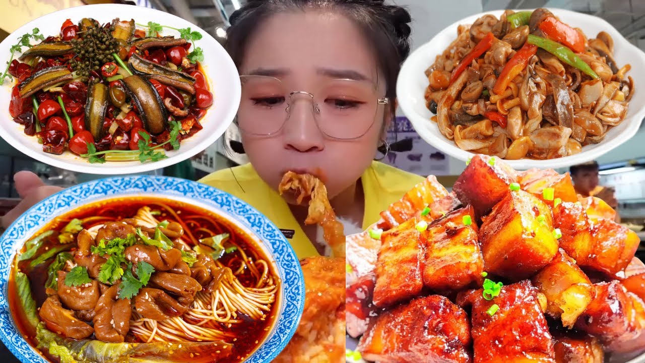 小猪猪深夜出门觅食吃夜宵！火锅甜品搭配番茄炸蛋！鲜香味美汁水横流好吃到爆！【逛吃小猪猪】