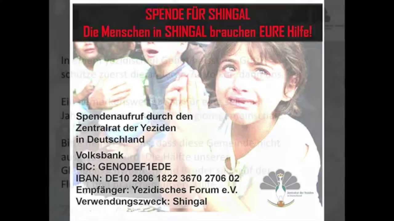 Shingal Spendenverteilung Zentralrat der Yeziden in Deutschland